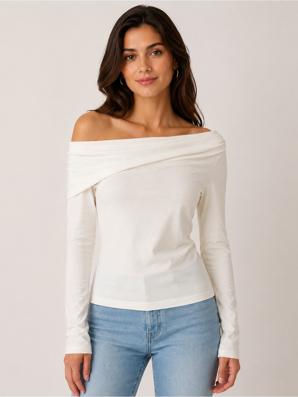 Robert Rodriguez Simonette Snow White Asymmetrical Off Shoulder Top Size M NWT